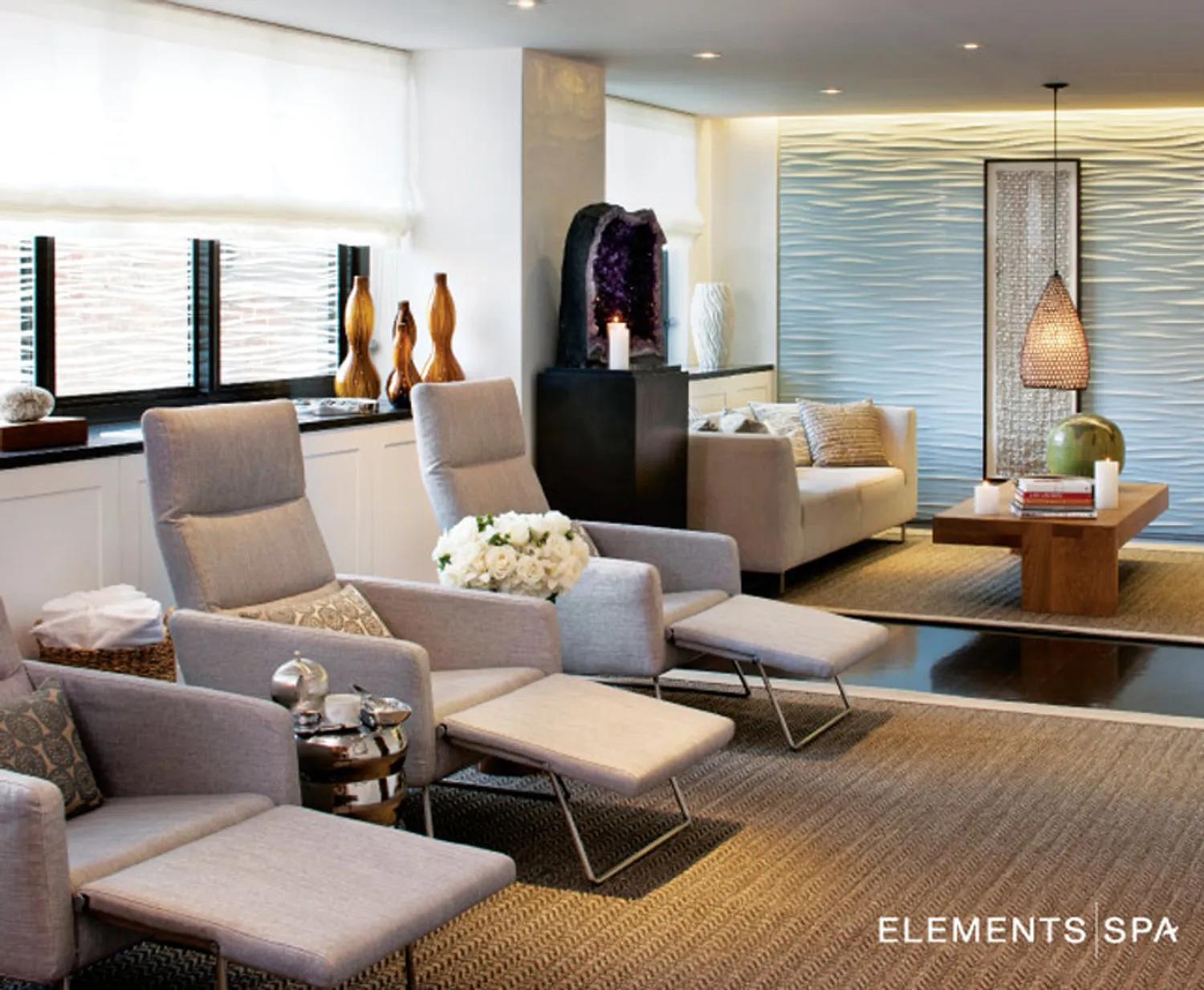 Elements Spa with facials, massages, and much more