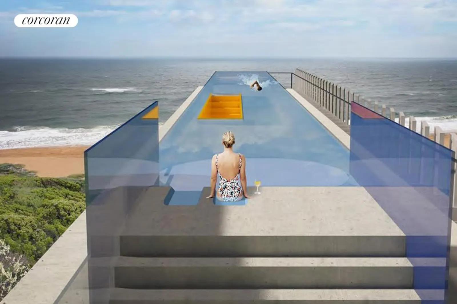 The Hamptons Real Estate | View  | proposed guest house rooftop pool | View 23