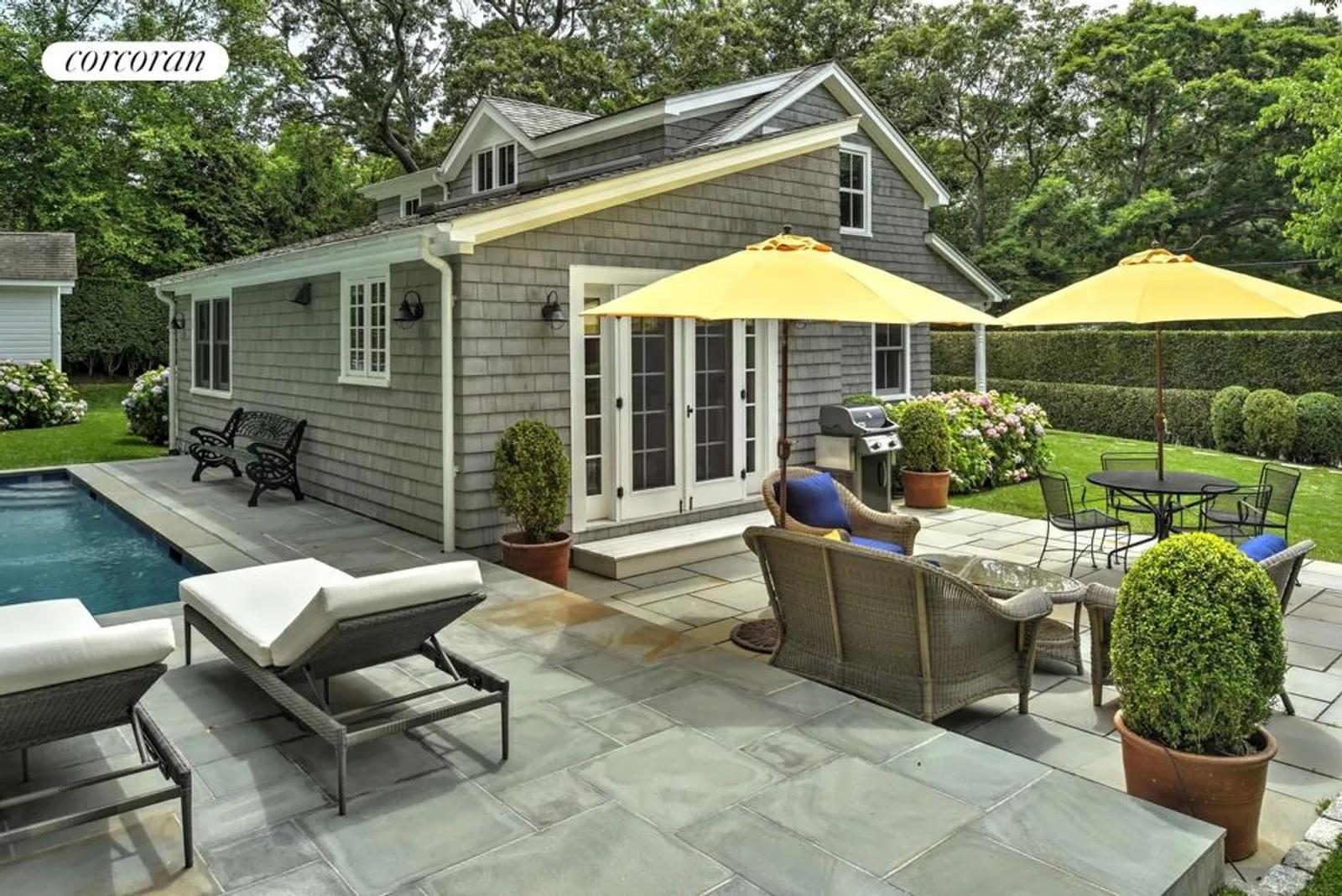 New York City Real Estate | View  | Bluestone lounging area and heated Gunite pool | View 2