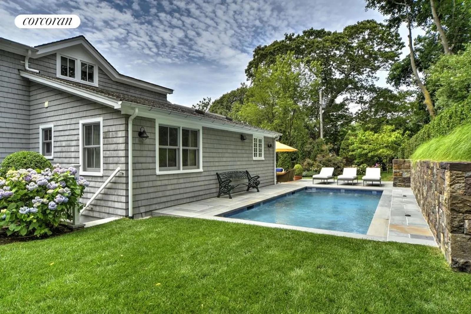 New York City Real Estate | View  | Rear of house showing pool | View 20