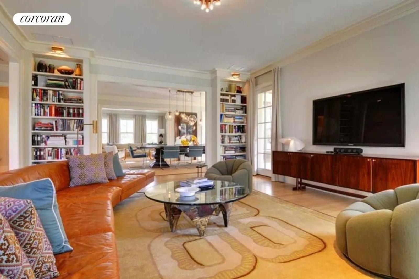 New York City Real Estate | View  | Second view of living room looking back through dining room to front parlor | View 9