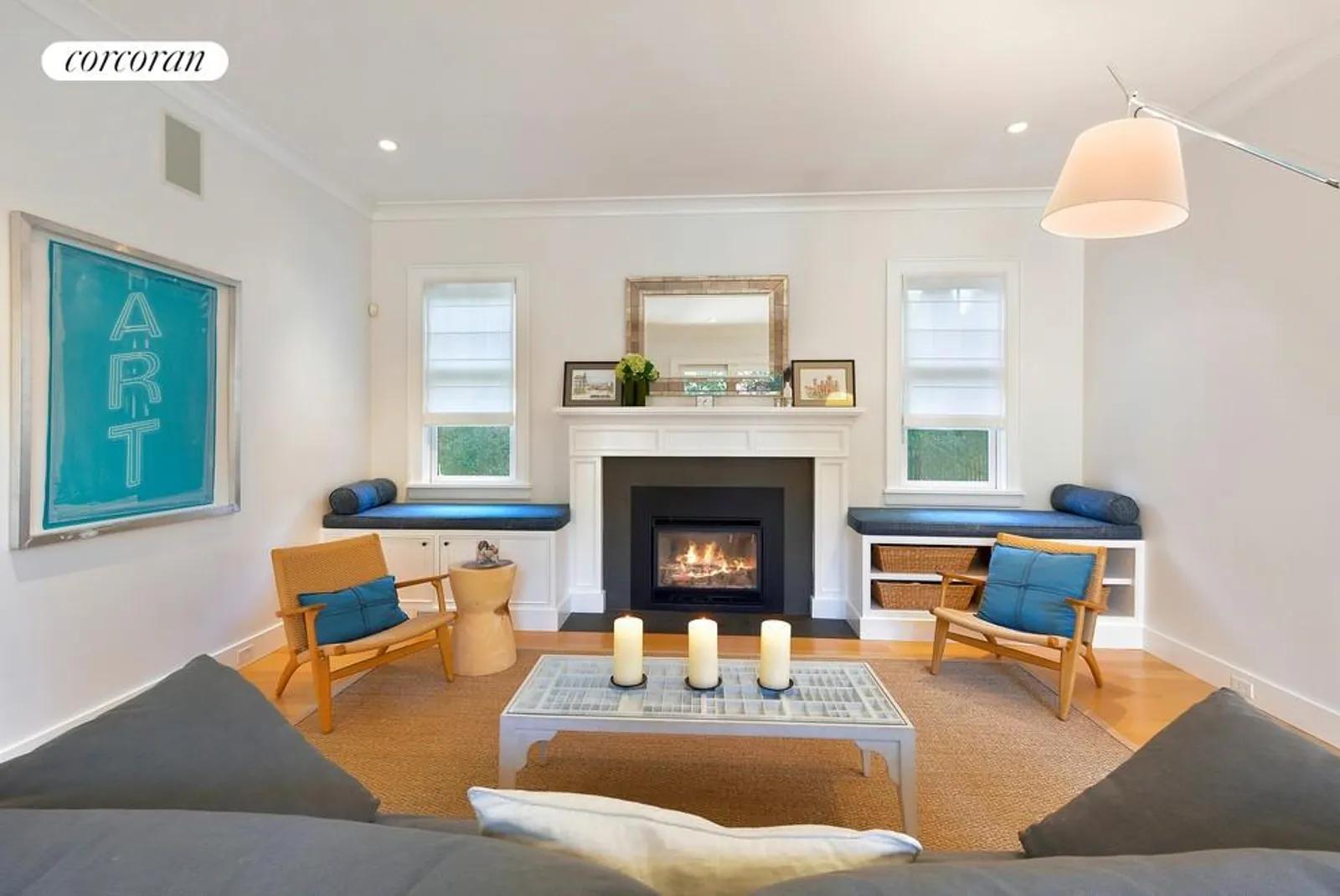 New York City Real Estate | View  | Stylish Living Room With Fireplace | View 3