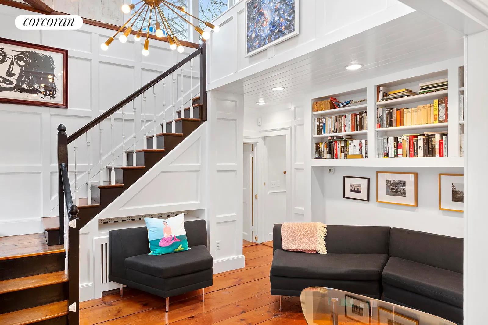 New York City Real Estate | View 286 Main Street | Second floor seating area has fireplace (not shown) | View 11