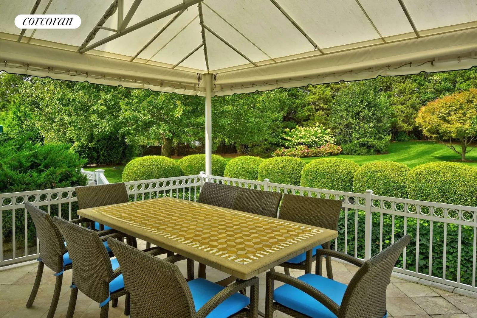 New York City Real Estate | View 21 Fordune Drive | covered dining | View 7
