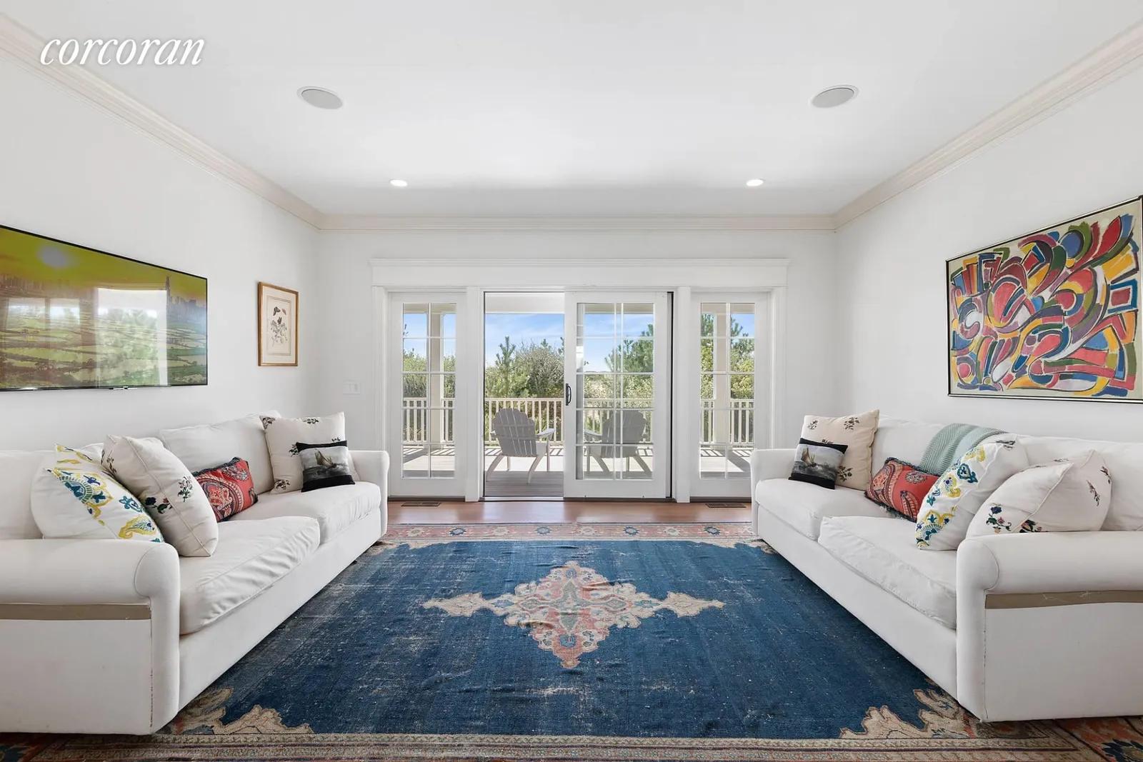 The Hamptons Real Estate | View 175 Dune Road | First Floor Living Room | View 14