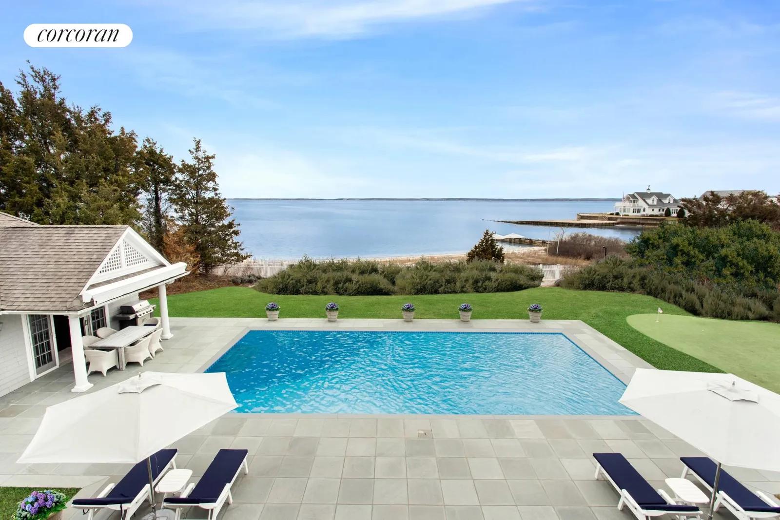 The Hamptons Real Estate | View 2503 Camp Mineola Ext | Waterside Pool | View 3