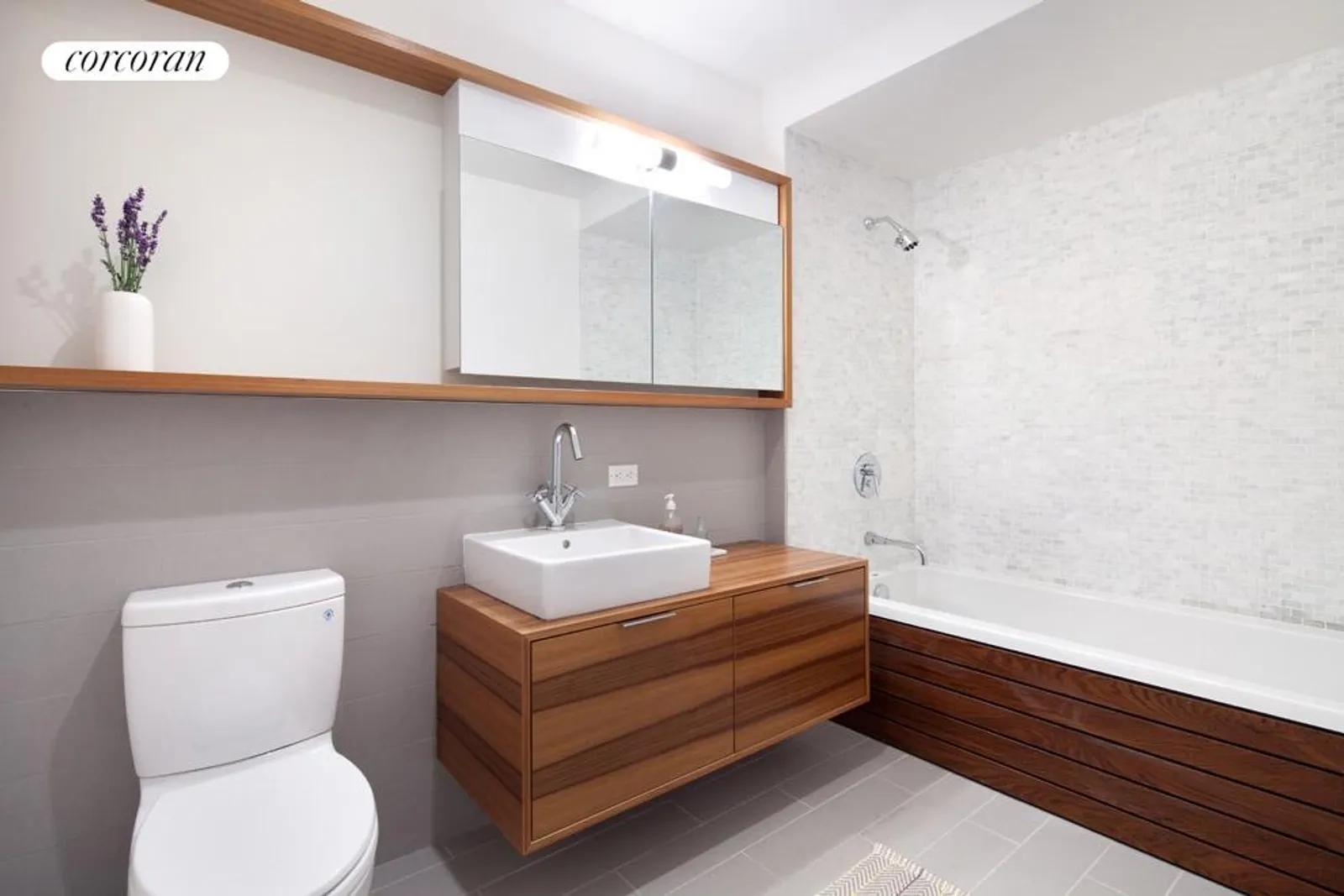 New York City Real Estate | View 123 Fort Greene Place, 1A | Renovated bathroom | View 7