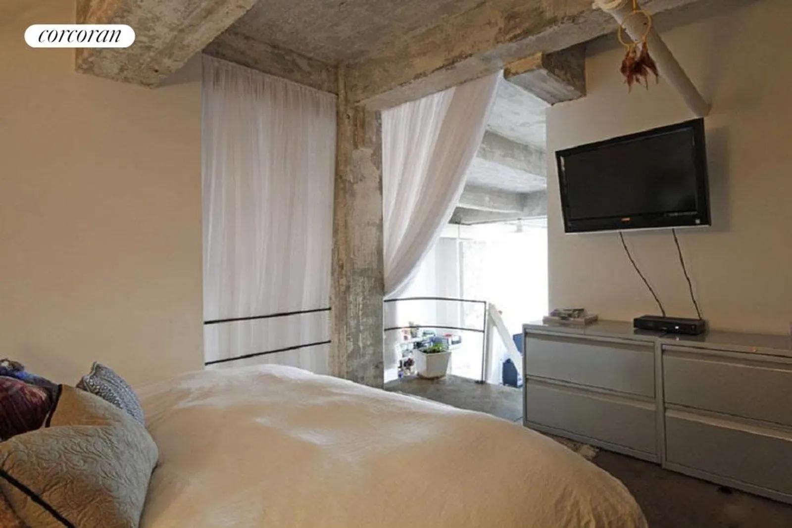 New York City Real Estate | View 330 Wythe Avenue, 4F | Bedroom set up in the Mezzanine | View 4