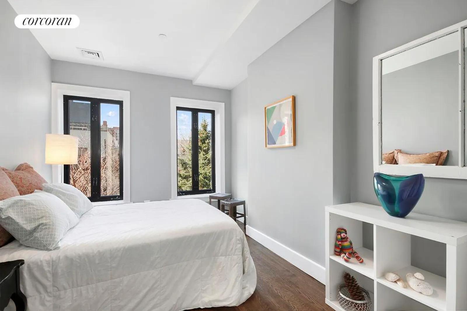 New York City Real Estate | View 198 13th Street | Second Bedroom with Oversized Windows | View 8