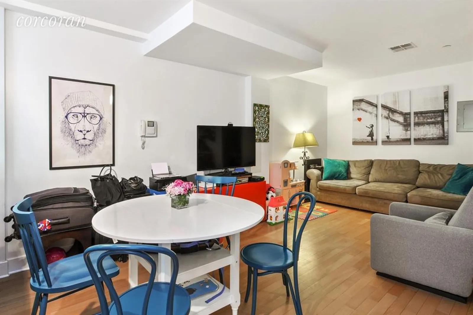 New York City Real Estate | View 63 Conselyea Street, A1 | Living Room / Dining Room | View 2