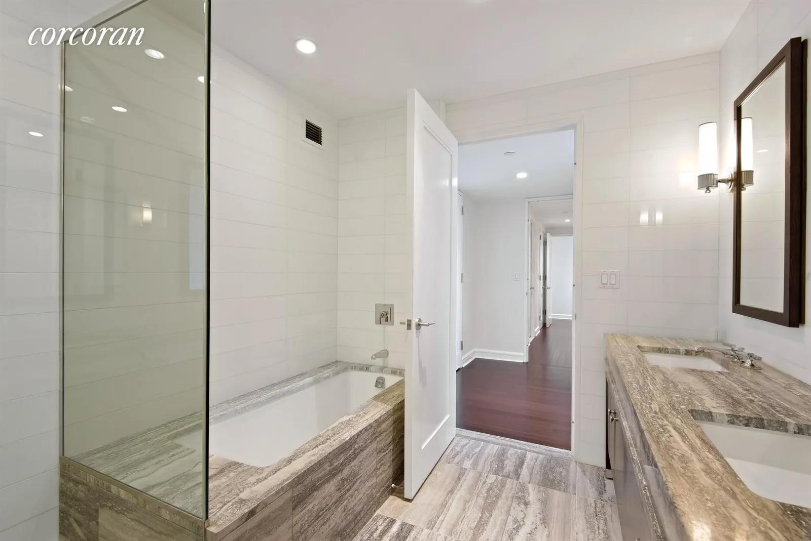 New York City Real Estate | View 80 Riverside Boulevard, 14M | Master Bathroom | View 7