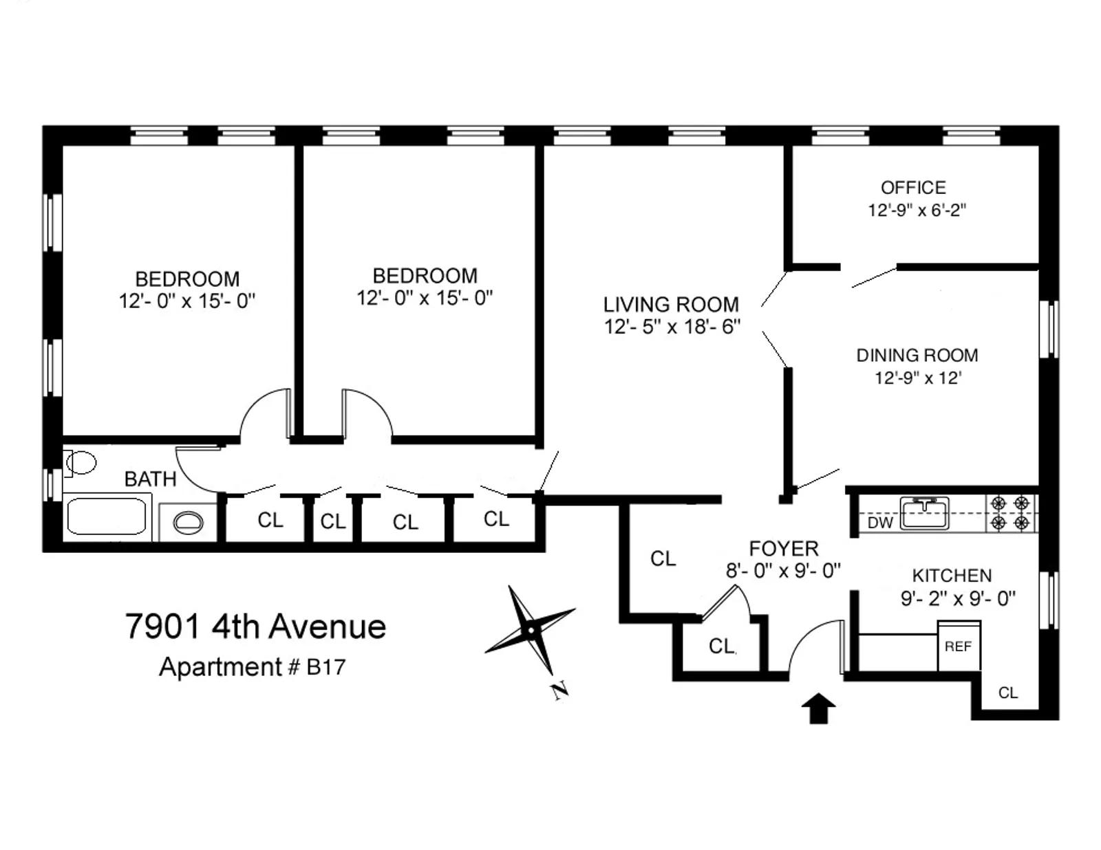 7901 4Th Avenue, B17 | floorplan | View 7