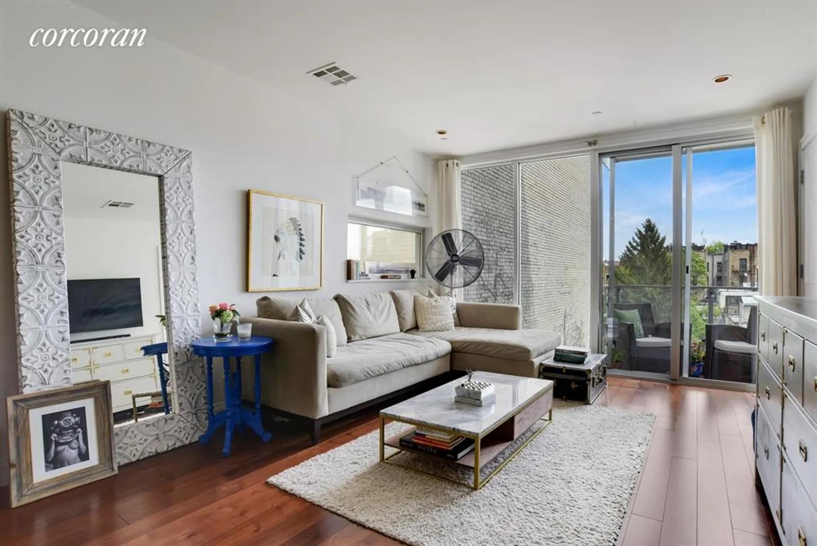 New York City Real Estate | View 185 Ocean Avenue, 3B | Sunny living room | View 3