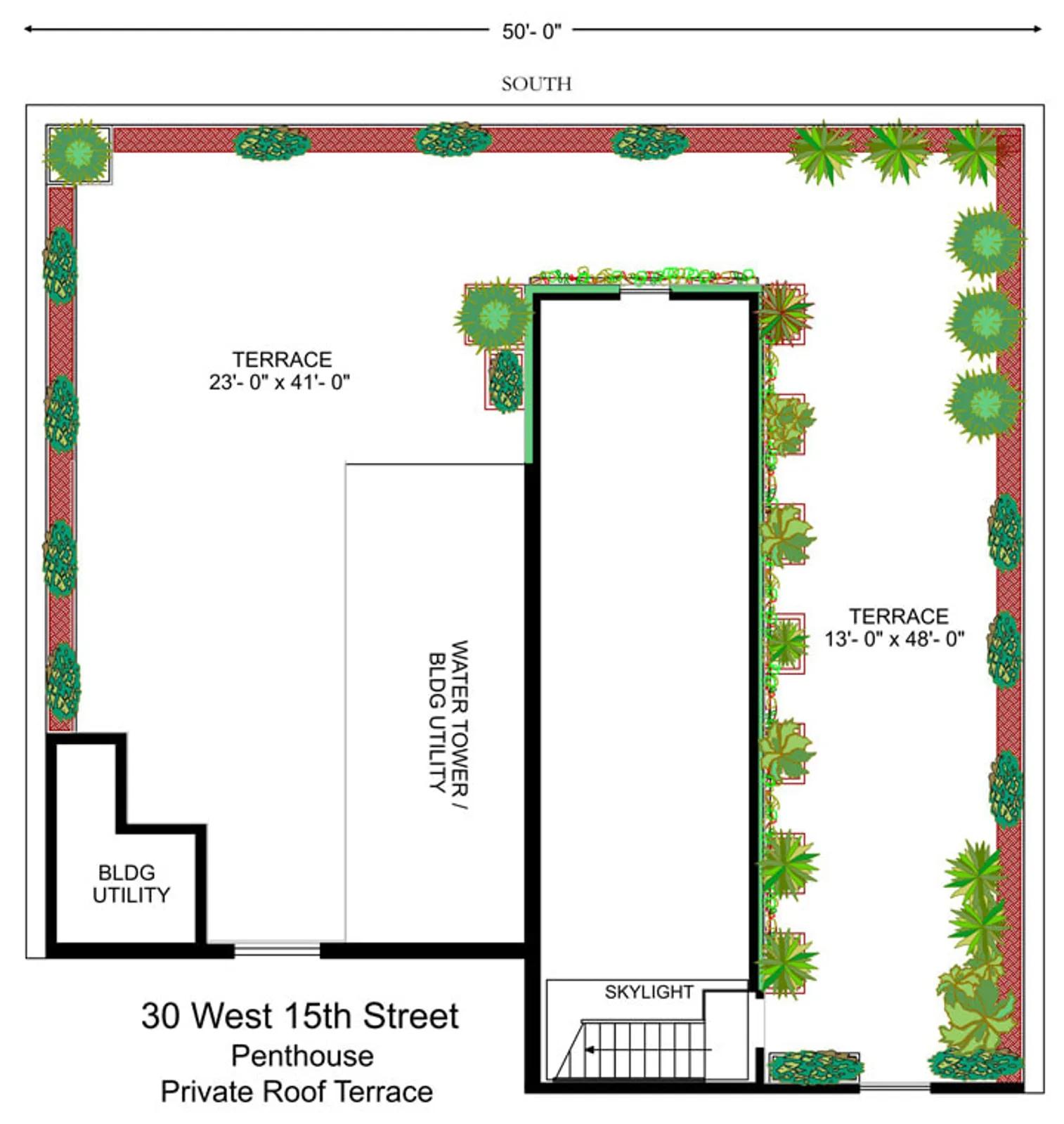 30 West 15Th Street, PH12NS | floorplan | View 26