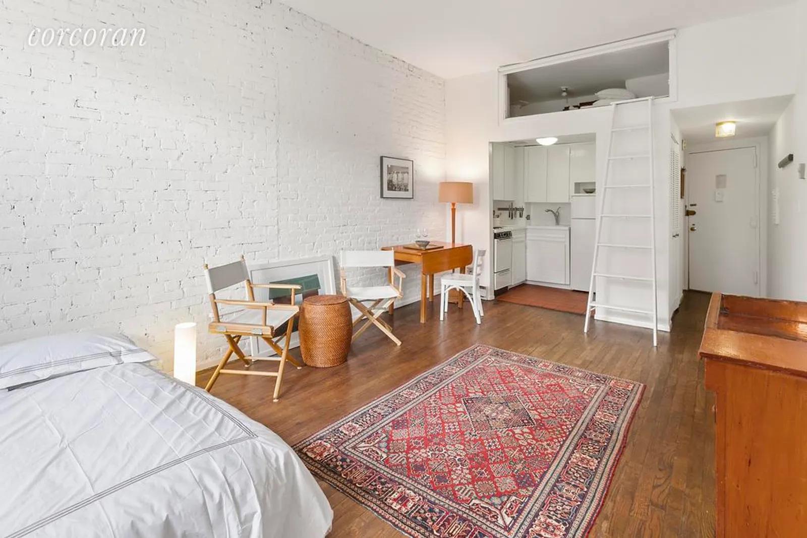 New York City Real Estate | View 356 West 23rd Street, 3C | Living Room - reverse view. | View 2