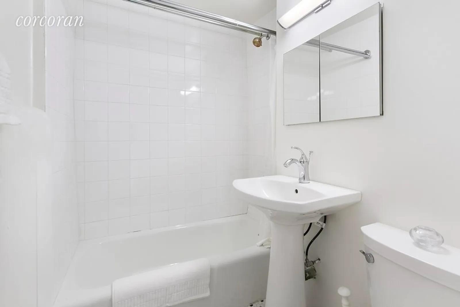 New York City Real Estate | View 356 West 23rd Street, 3C | Bathroom with pedestal sink. | View 4