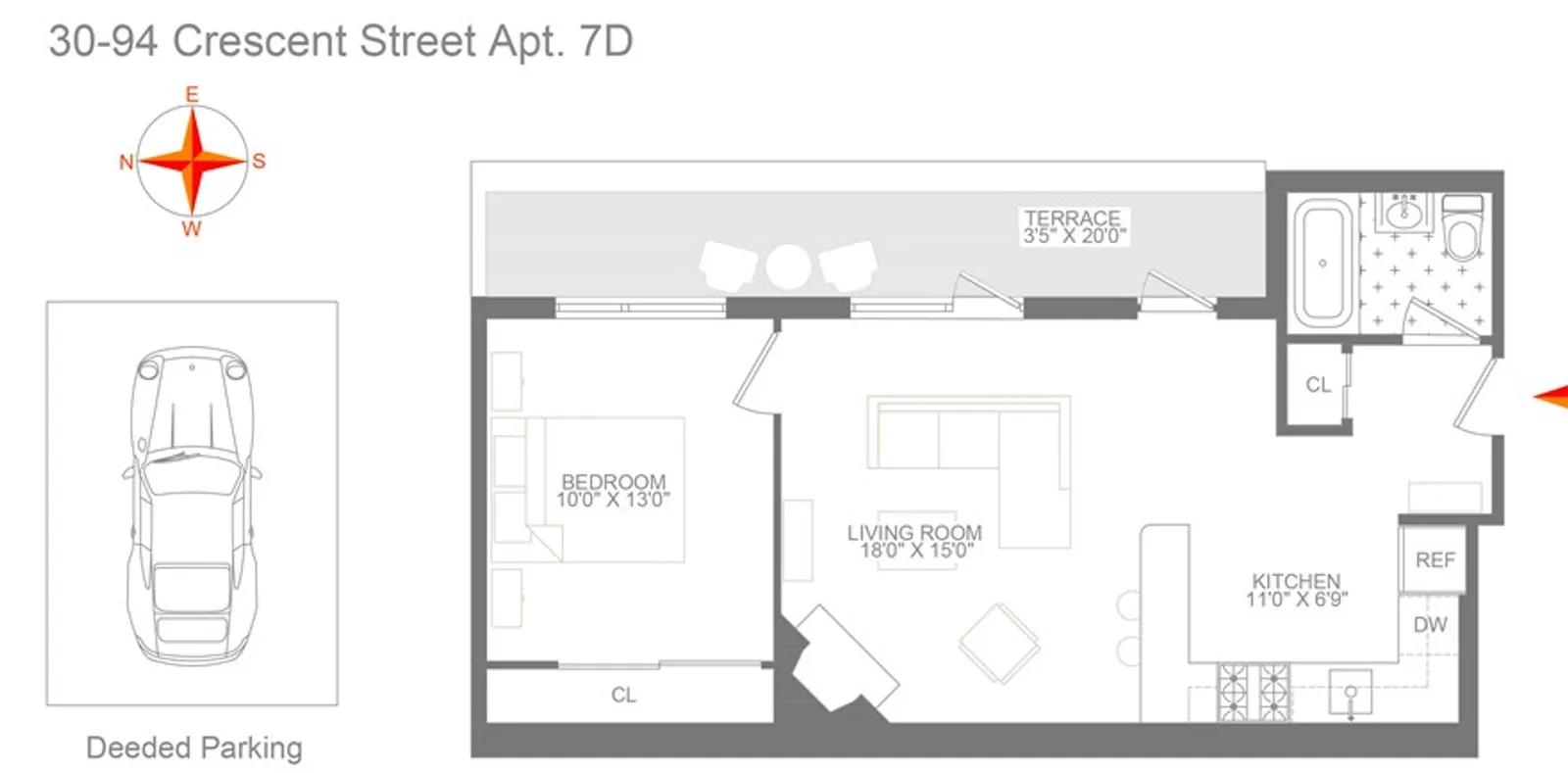 30-94 Crescent Street, 7D | floorplan | View 8