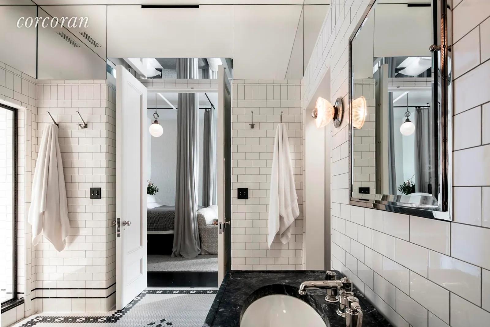 New York City Real Estate | View 84 Mercer Street, 5th Floor | Master Bathroom looking into Bedroom | View 10