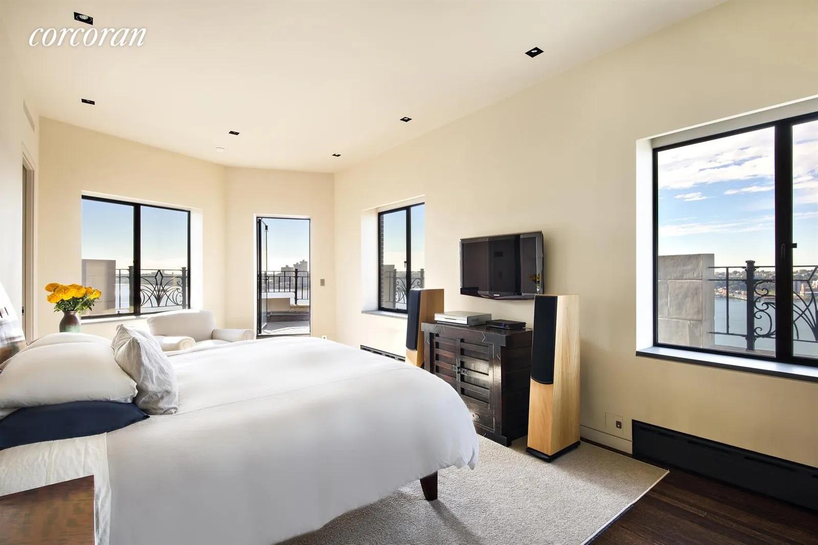 New York City Real Estate | View 230 Riverside Drive, PHAD | Master Bedroom | View 4