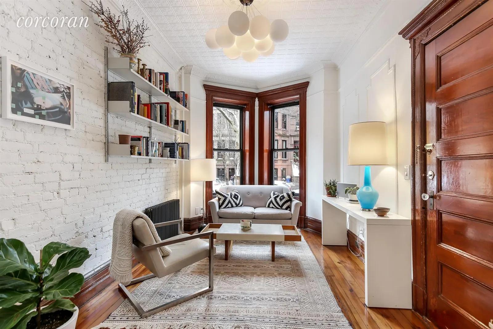 New York City Real Estate | View 497 12th Street, 1R | South-facing living room with over-sized windows | View 10