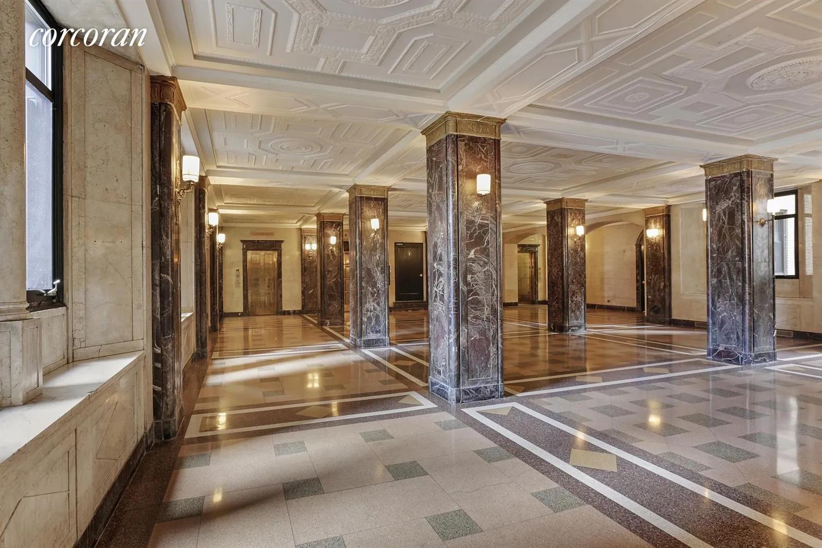 New York City Real Estate | View 135 Eastern Parkway, 13H | Elegant lobby | View 12