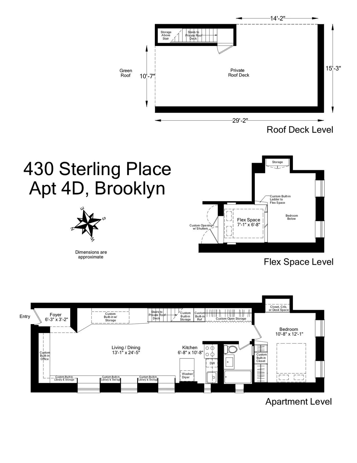 430 Sterling Place, 4D | floorplan | View 12