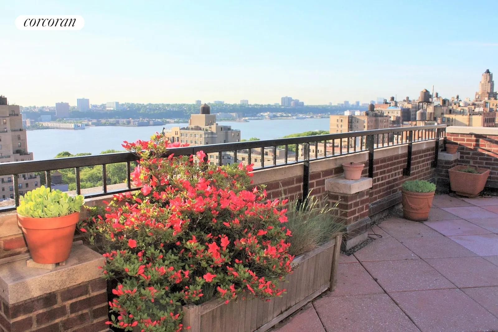 New York City Real Estate | View 710 West End Avenue, PHA | Azaleas in bloom | View 14