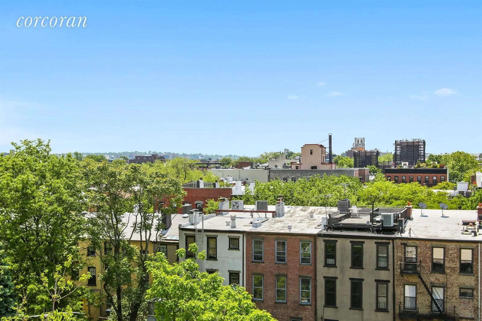 New York City Real Estate | View 220 Congress Street, 6F | Open Brooklyn views from bedroom | View 3