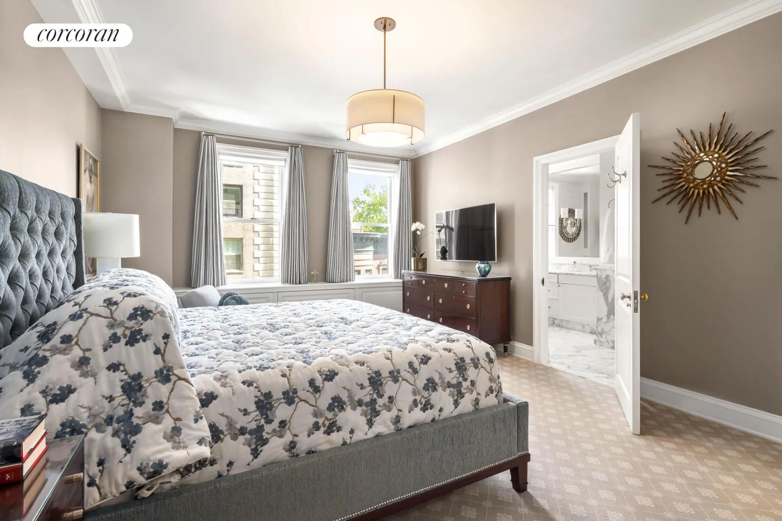 New York City Real Estate | View 1115 Fifth Avenue, 6B | Master Bedroom | View 10