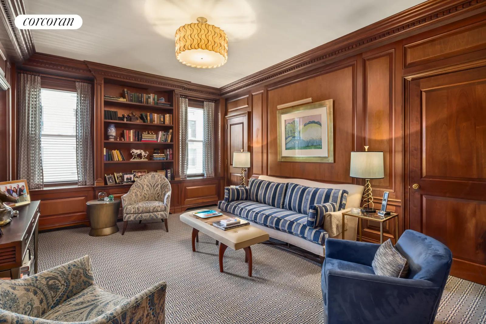 New York City Real Estate | View 1115 Fifth Avenue, 6B | Library | View 5
