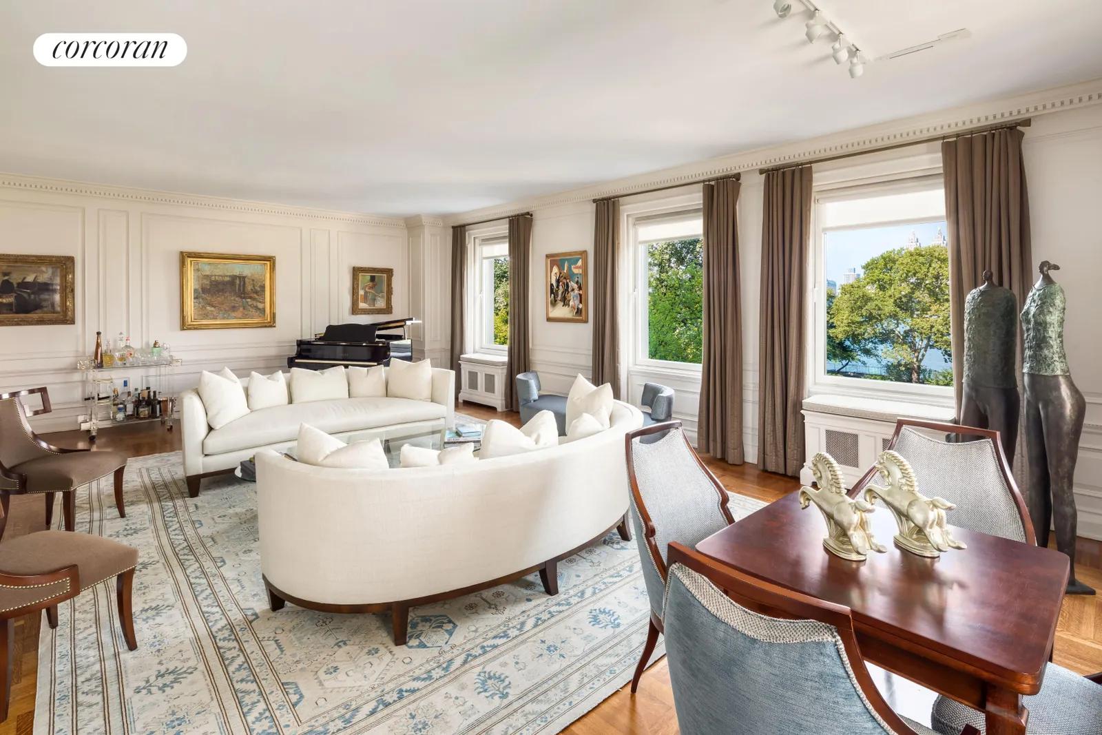 New York City Real Estate | View 1115 Fifth Avenue, 6B | Living Room | View 4