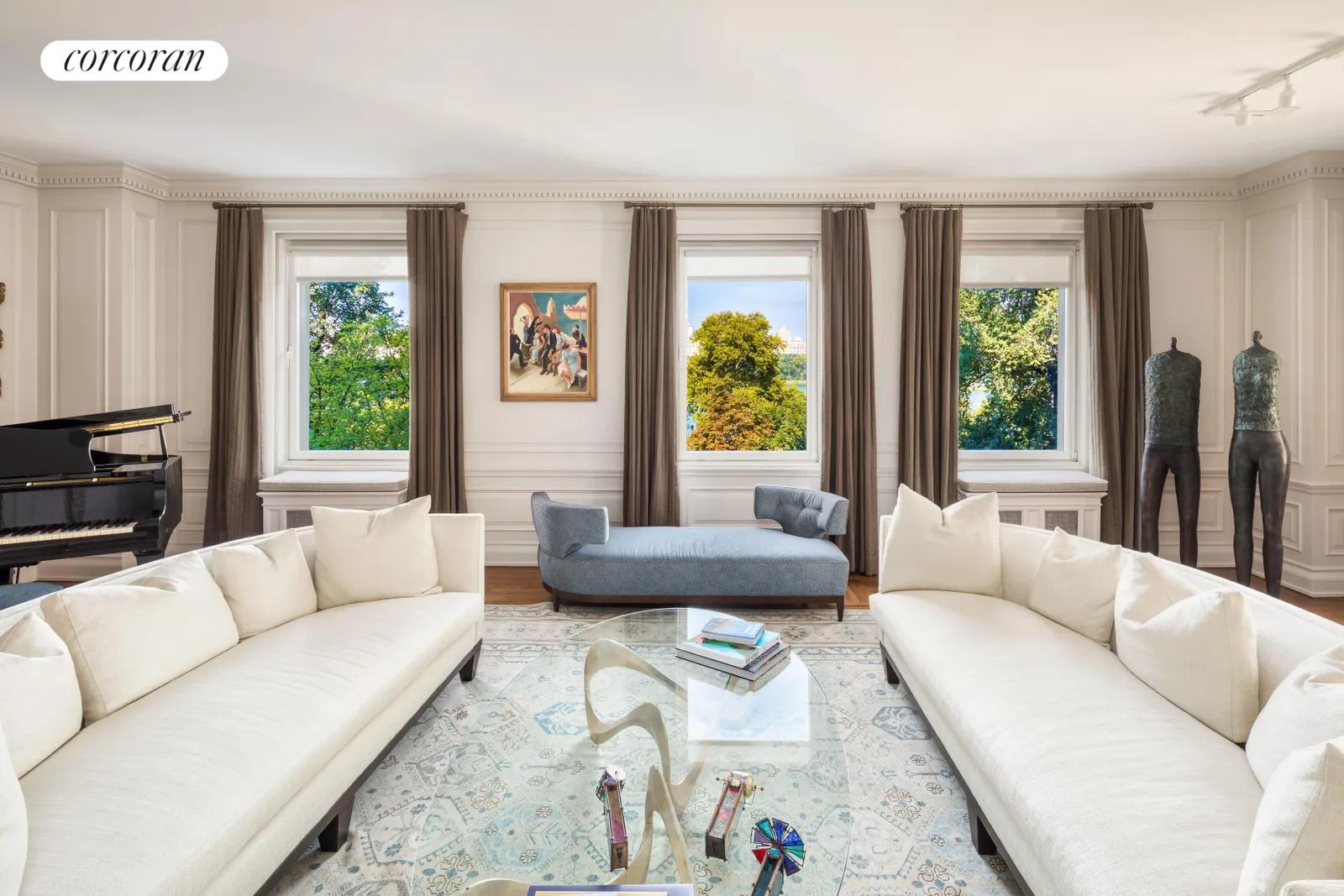 New York City Real Estate | View 1115 Fifth Avenue, 6B | Living Room | View 2