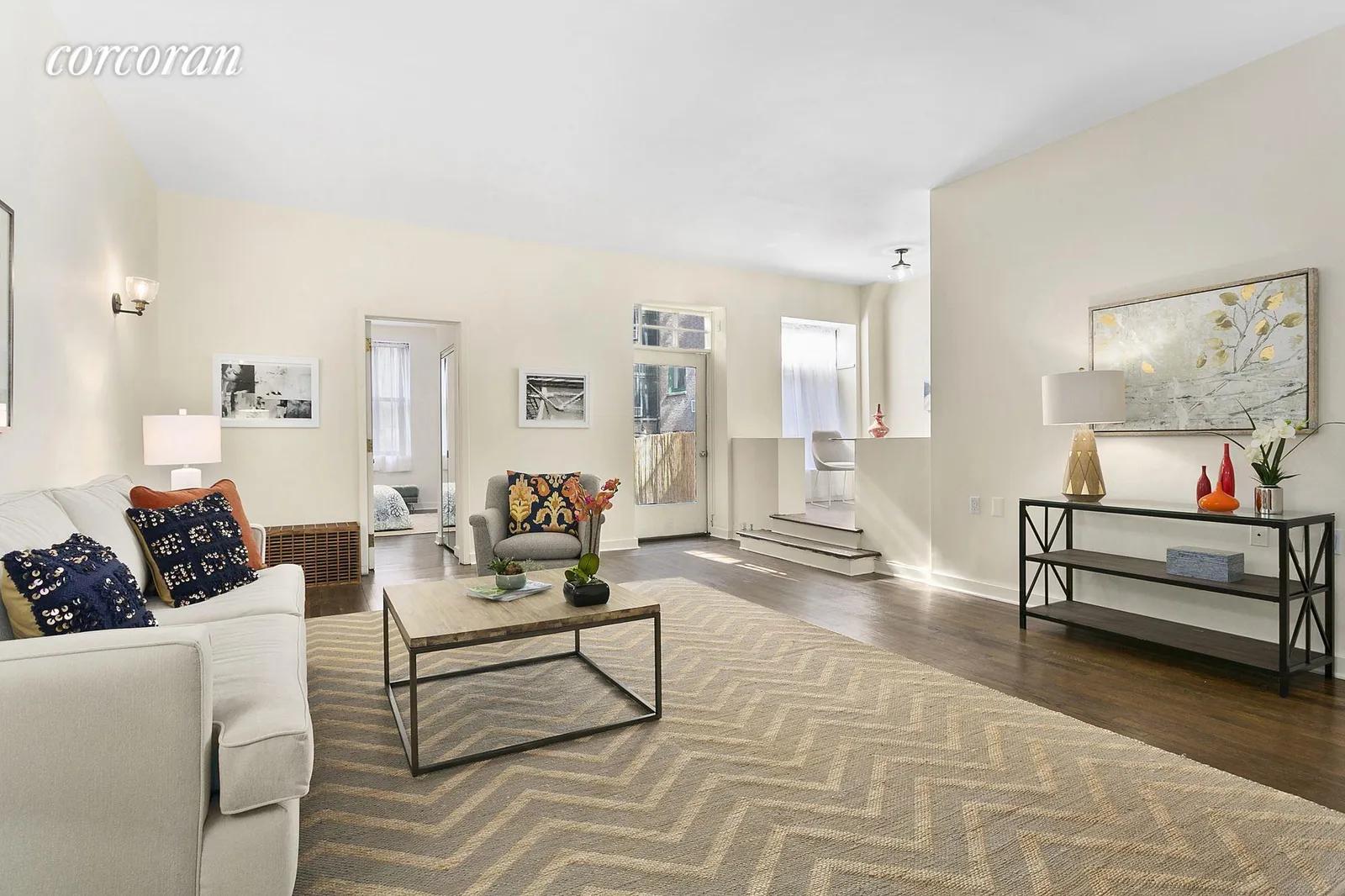 New York City Real Estate | View 22 West 76th Street, 1 | Vast Living Room | View 3