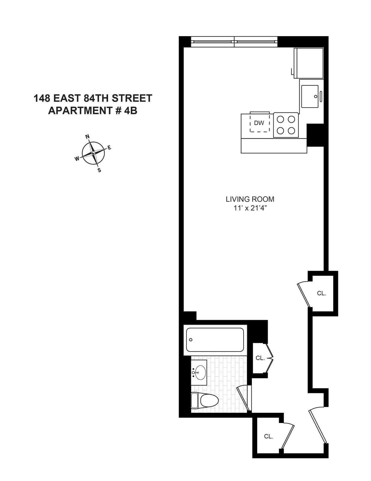 148 East 84Th Street, 4B | floorplan | View 5