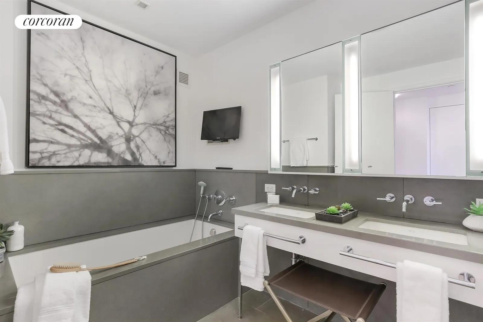 New York City Real Estate | View 330 Spring Street, 6A | Master Bathroom | View 5