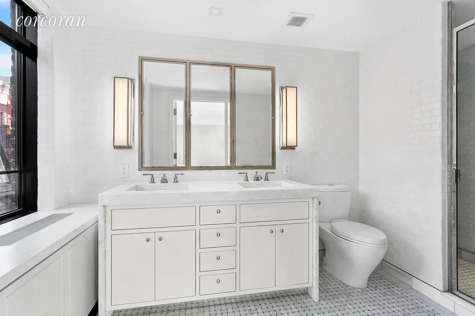 New York City Real Estate | View 130 West 12th Street, 3C | master bath | View 5