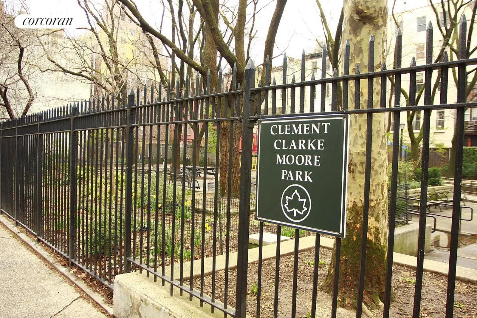 New York City Real Estate | View 483 West 22nd Street | Clement Clarke Moore Park across the street! | View 17