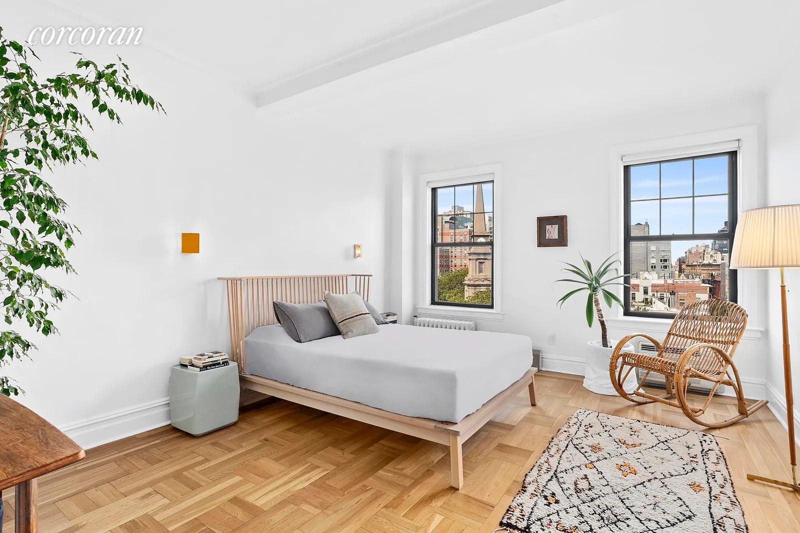 New York City Real Estate | View 170 Second Avenue, 9B | Master bedroom with walk-in closet & en-suite bath | View 5