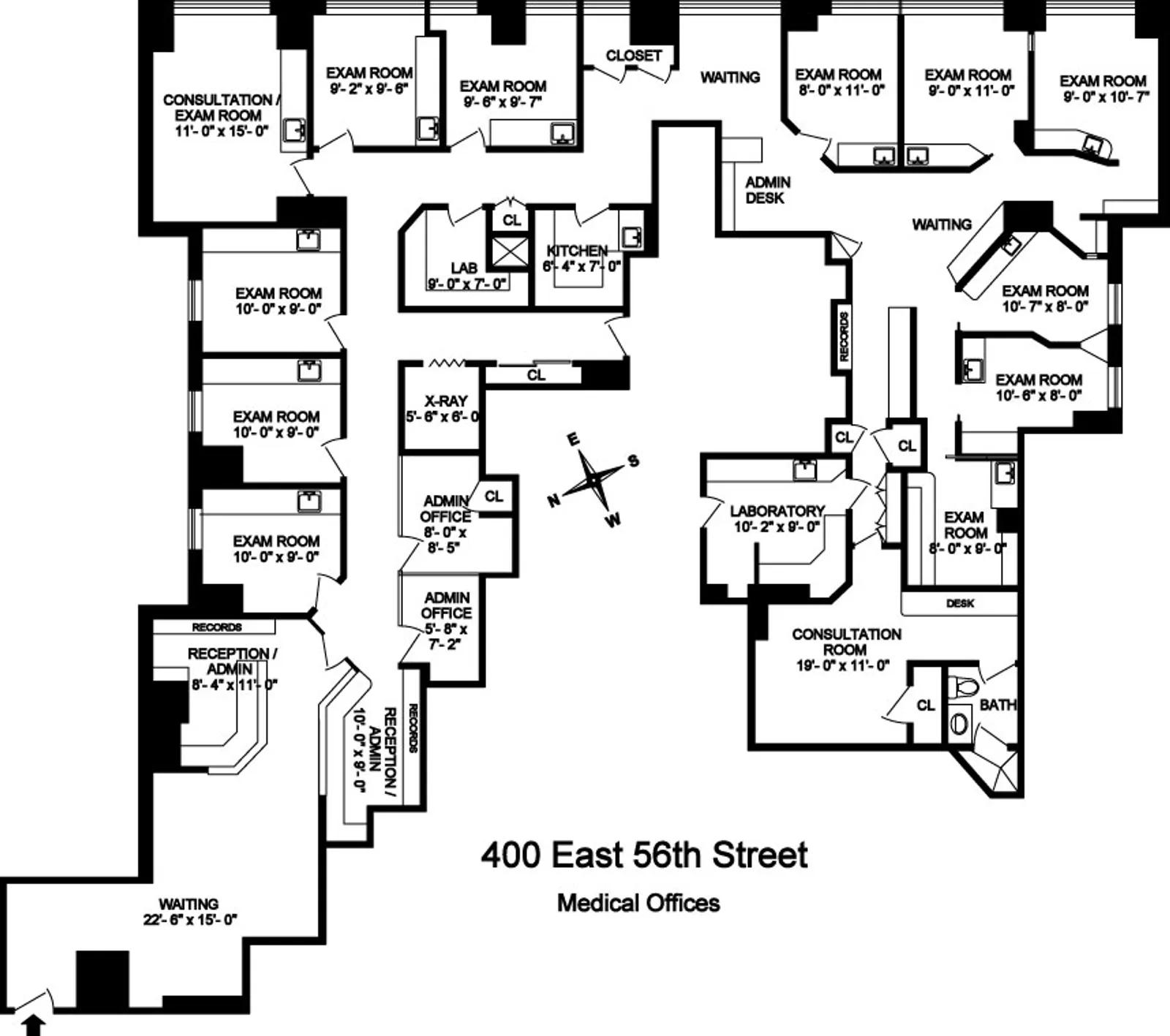 400 East 56Th Street, MEDICAL | floorplan | View 6