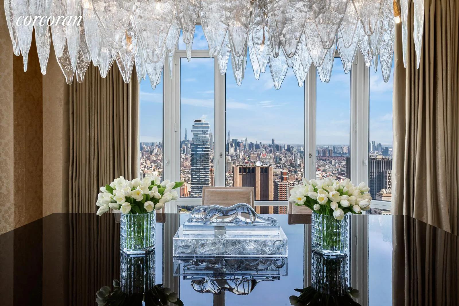 New York City Real Estate | View 30 Park Place, 68A | Dining Room | View 4