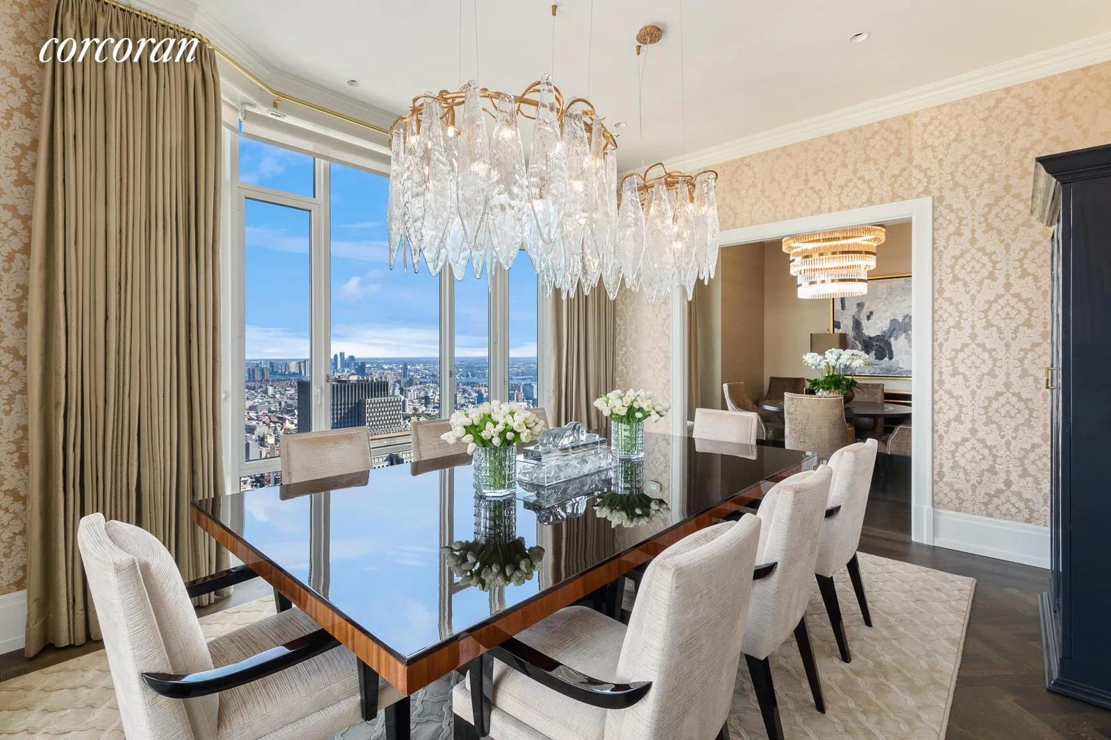 New York City Real Estate | View 30 Park Place, 68A | Dining Room | View 5