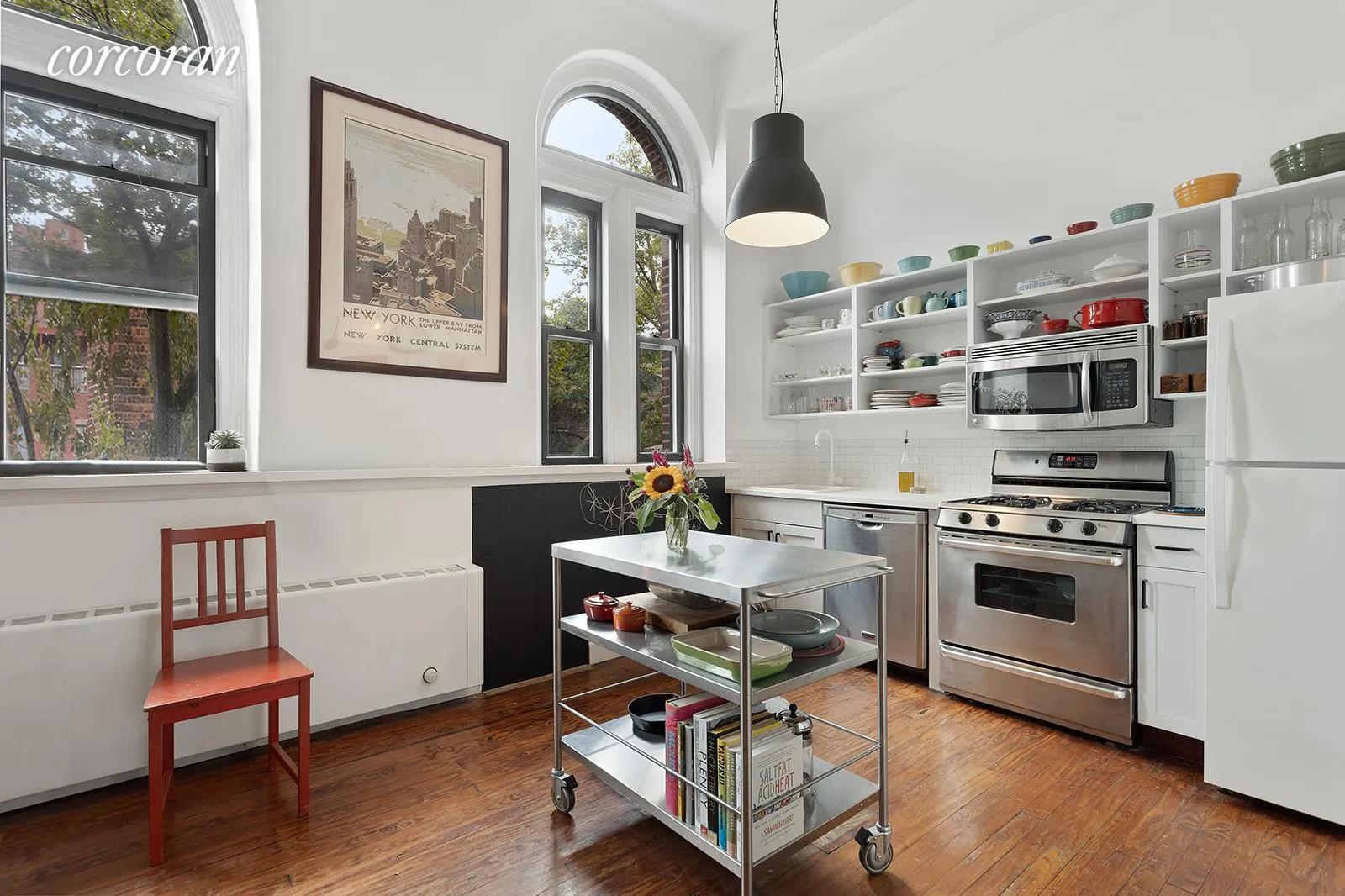 New York City Real Estate | View 259 21st Street, 2G | Open kitchen bathed in sunlight | View 4