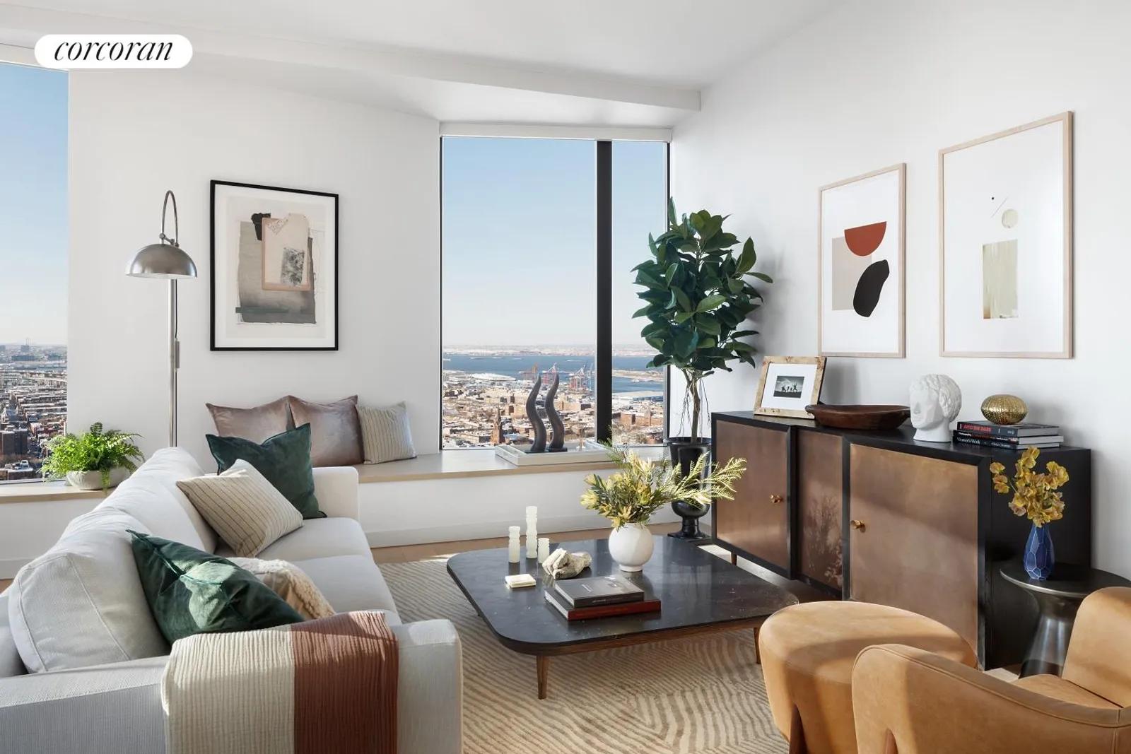New York City Real Estate | View 11 Hoyt Street, 37F | Living Room | View 6
