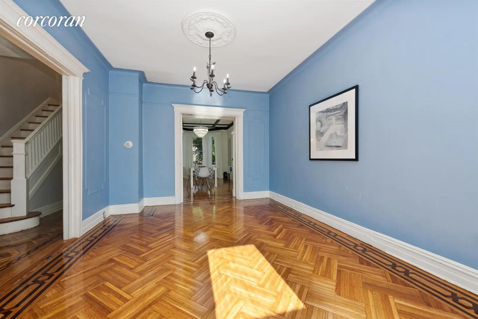 New York City Real Estate | View 441 76th Street | Parlor floor living room | View 3