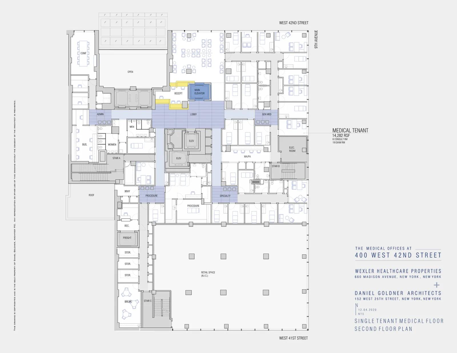 400 West 42nd Street, MEDICAL | floorplan | View 7