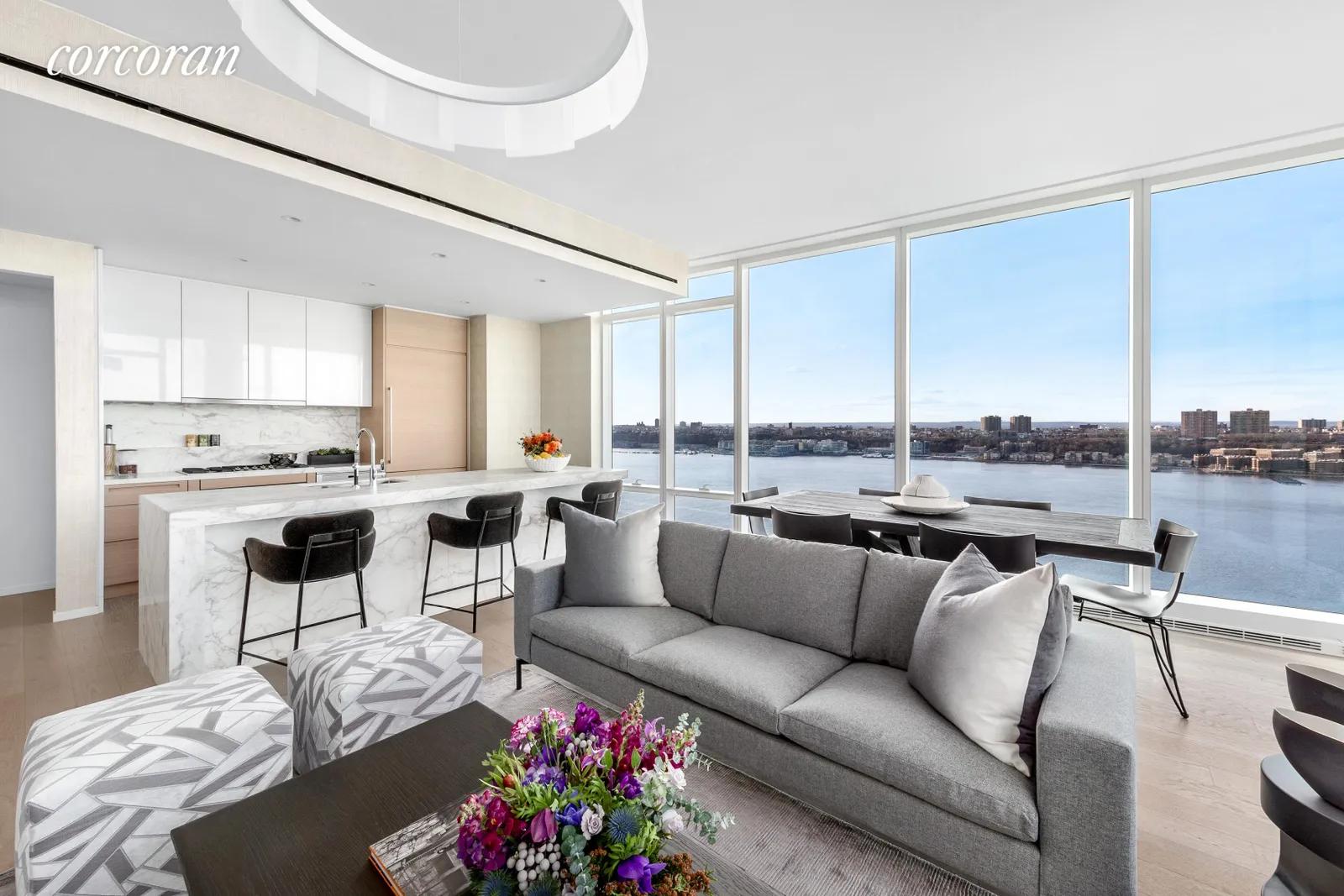 New York City Real Estate | View 30 Riverside Boulevard, 30B | Living Room | View 2