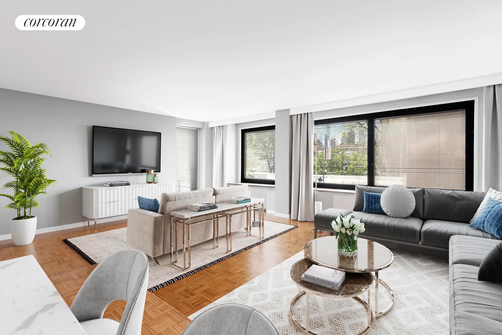 New York City Real Estate | View 531 Main Street, 220 | 2 Beds, 2 Baths | View 1