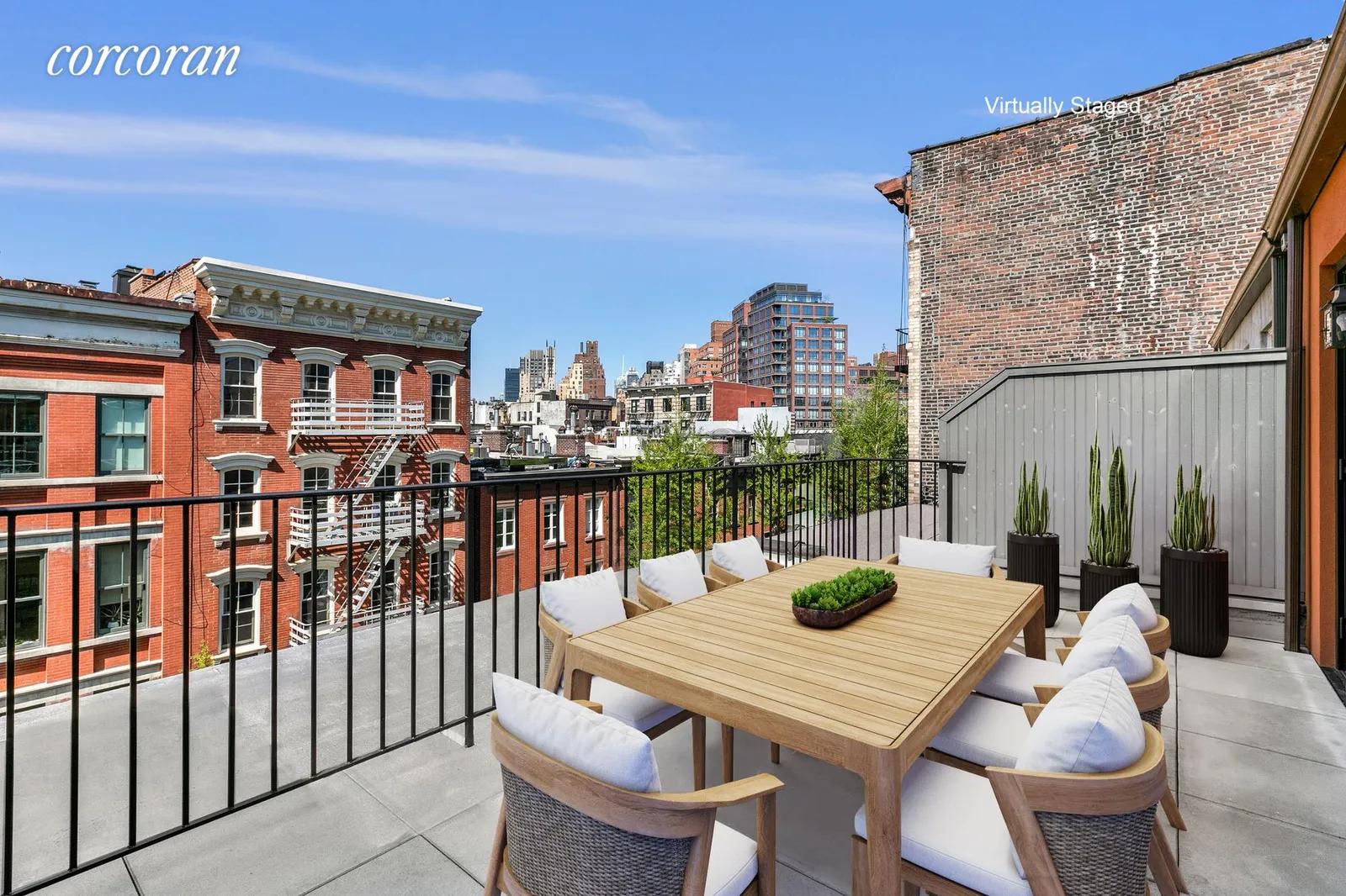 New York City Real Estate | View 32 Perry Street | Northern PH Terrace | View 4
