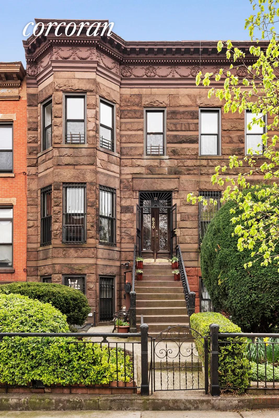 New York City Real Estate | View 820 Jefferson Avenue | Historic Brownstone w/ Landscaped Yard | View 2