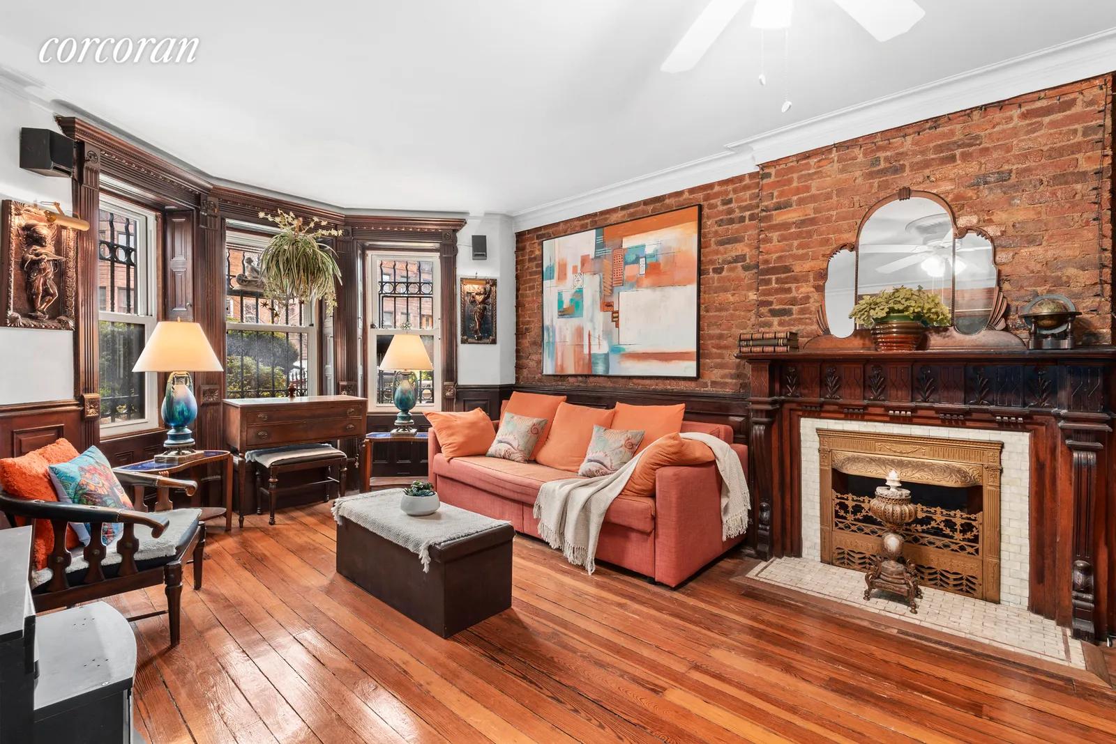 New York City Real Estate | View 820 Jefferson Avenue | Garden Floor Living Room | View 13